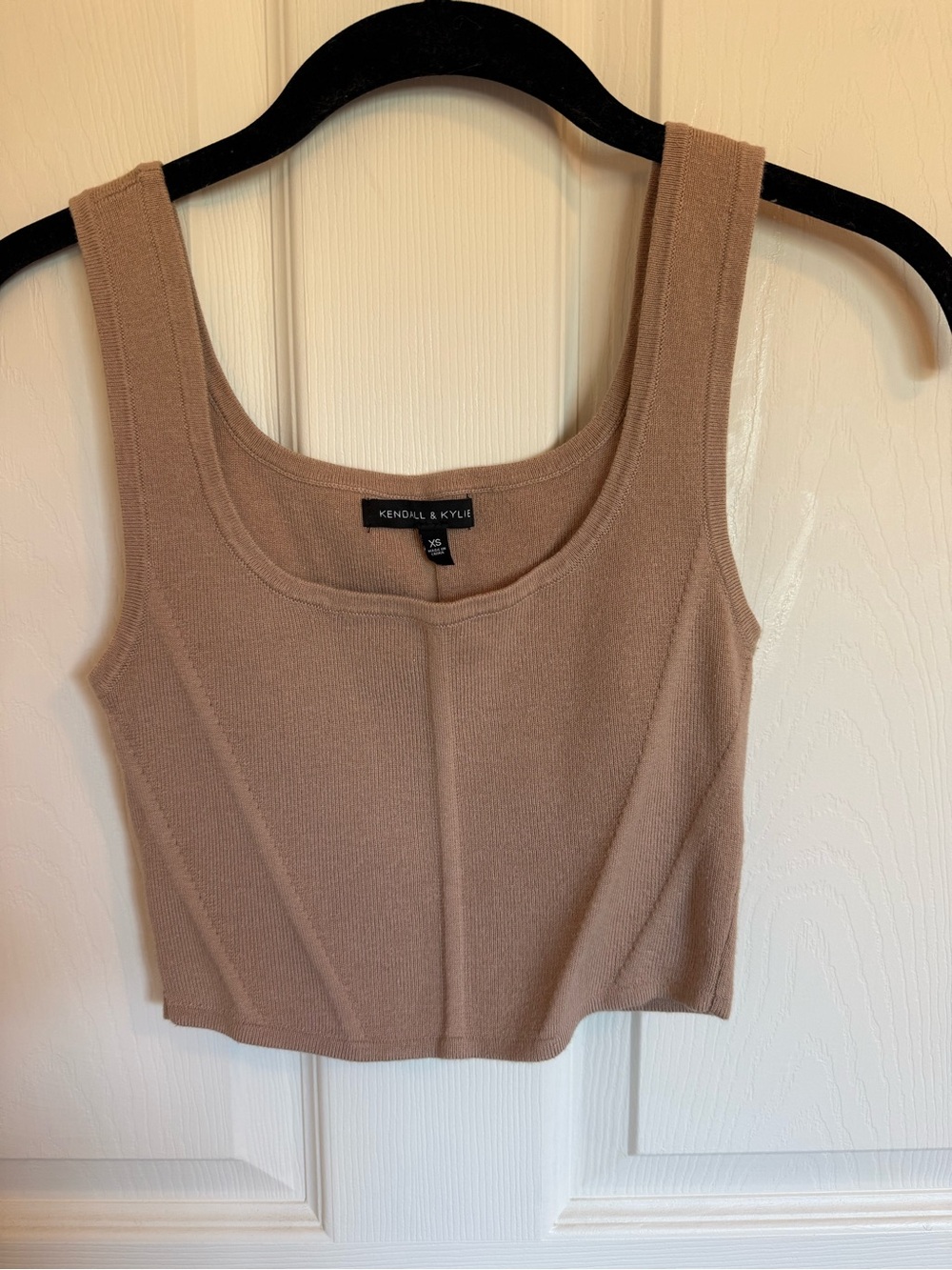 Kendall and Kylie Tan Crop Tank Top Size XS